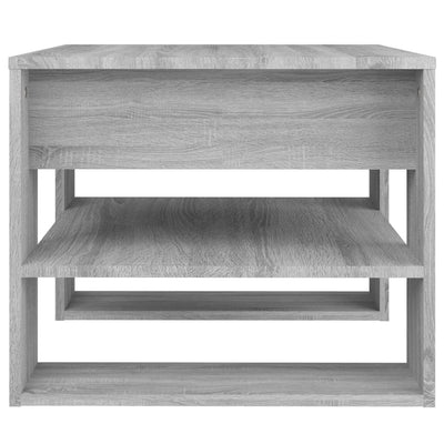 Sohvapöytä harmaa Sonoma 55,5x55x45 cm tekninen puu