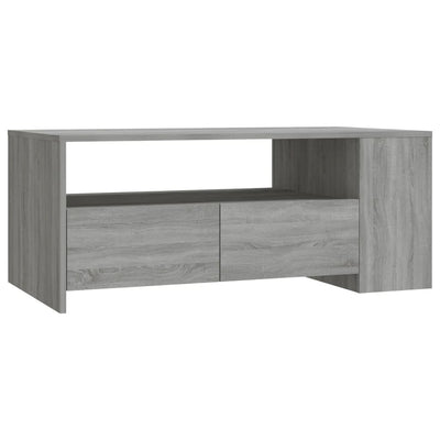 Sohvapöytä harmaa Sonoma 102x55x42 cm tekninen puu