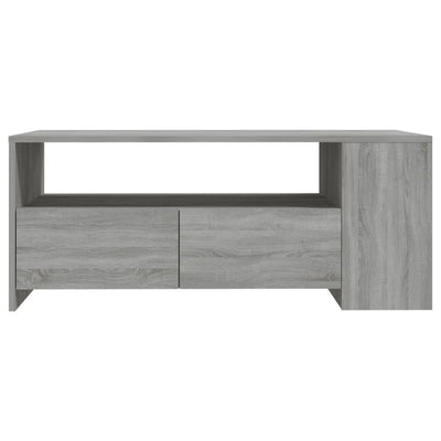 Sohvapöytä harmaa Sonoma 102x55x42 cm tekninen puu