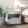 Harmaa sohvapöytä Leopol 55x55x40cm (puinen)