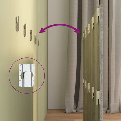 Harmaa sängynpääty Komuves 120x1,5x80cm (puinen)