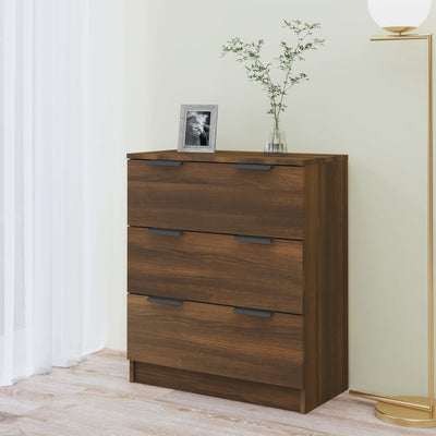 Senkki ruskea tammi 60x30x70 cm tekninen puu