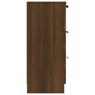 Senkki ruskea tammi 60x30x70 cm tekninen puu