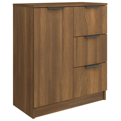 Senkki ruskea tammi 60x30x70 cm tekninen puu