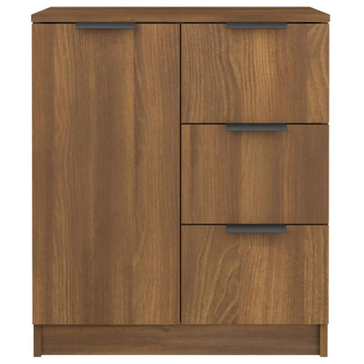 Senkki ruskea tammi 60x30x70 cm tekninen puu