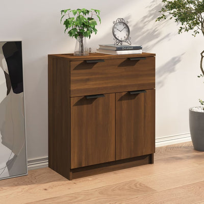 Senkki ruskea tammi 60x30x70 cm tekninen puu