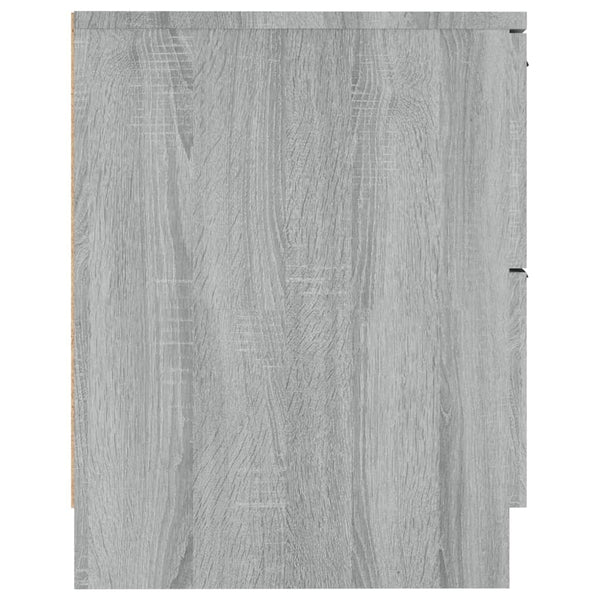 Yöpöydät 2 kpl harmaa Sonoma tekninen puu