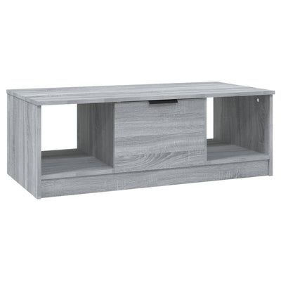 Sohvapöytä harmaa Sonoma 102x50x36 cm tekninen puu