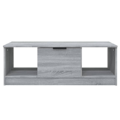 Sohvapöytä harmaa Sonoma 102x50x36 cm tekninen puu