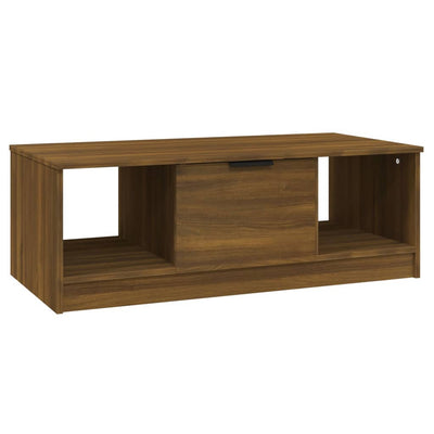 Sohvapöytä ruskea tammi 102x50x36 cm tekninen puu