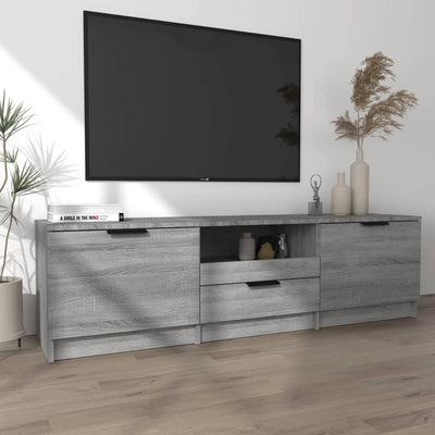 TV-taso harmaa Sonoma 140x35x40 cm tekninen puu