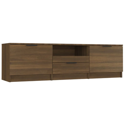 TV-taso ruskea tammi 140x35x40 cm tekninen puu