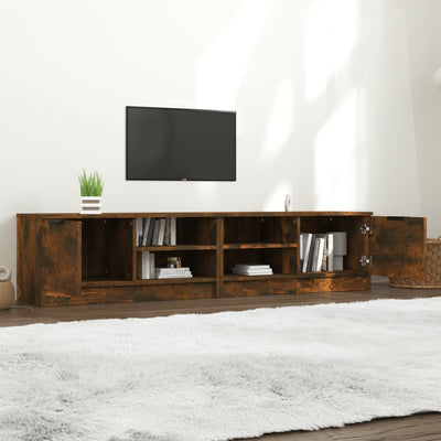 Yöpöydät 2 kpl savutammi 80x35x36,5 cm tekninen puu