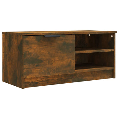 Yöpöydät 2 kpl savutammi 80x35x36,5 cm tekninen puu