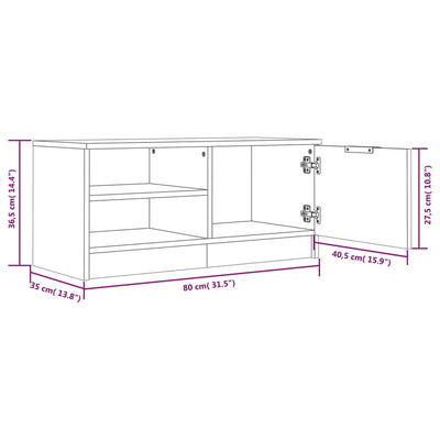 Yöpöydät 2 kpl savutammi 80x35x36,5 cm tekninen puu