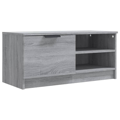 TV-taso harmaa Sonoma 80x35x36,5 cm tekninen puu