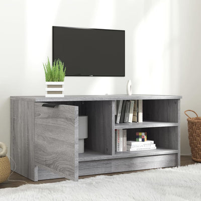 TV-taso harmaa Sonoma 80x35x36,5 cm tekninen puu