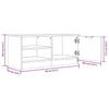 TV-tasot 2 kpl harmaa Sonoma 80x35x36,5 cm lastulevy