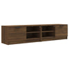 TV-tasot 2 kpl ruskea tammi 80x35x36,5 cm tekninen puu