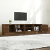 TV-tasot 2 kpl ruskea tammi 80x35x36,5 cm tekninen puu
