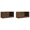 TV-tasot 2 kpl ruskea tammi 80x35x36,5 cm tekninen puu