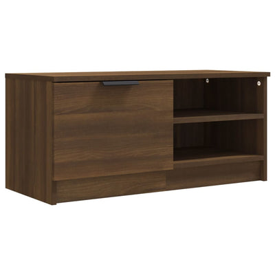 TV-tasot 2 kpl ruskea tammi 80x35x36,5 cm tekninen puu