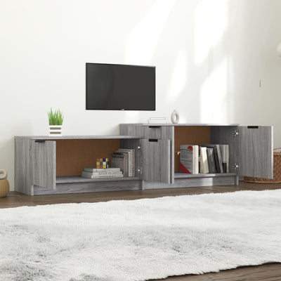 TV-taso harmaa Sonoma 158,5x36x45 cm tekninen puu