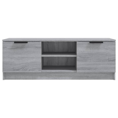 TV-taso harmaa Sonoma 102x35x36,5 cm tekninen puu