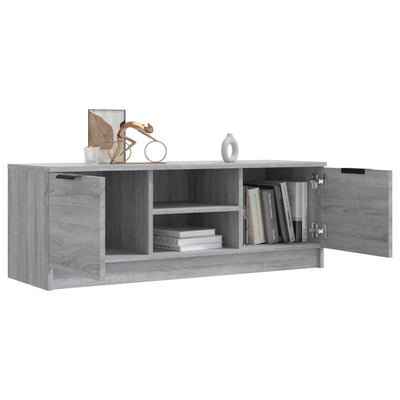 TV-taso harmaa Sonoma 102x35x36,5 cm tekninen puu