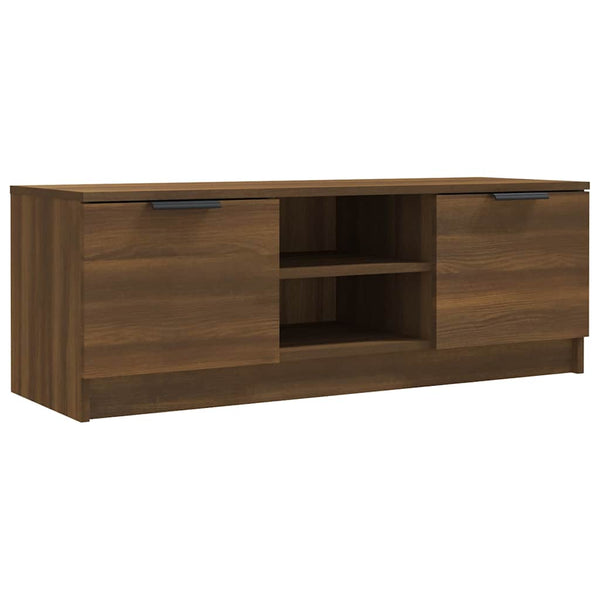 TV-taso ruskea tammi 102x35x36,5 cm tekninen puu