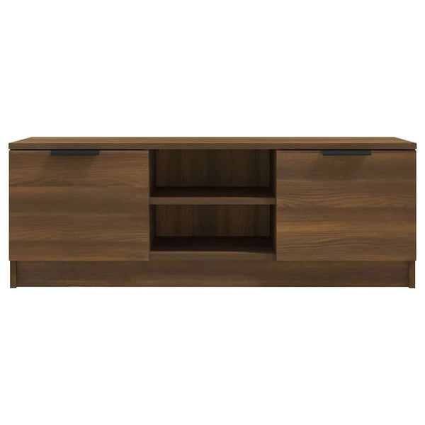 TV-taso ruskea tammi 102x35x36,5 cm tekninen puu