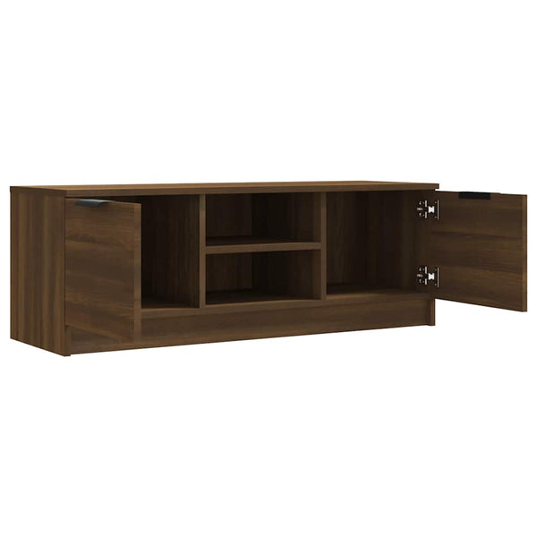 TV-taso ruskea tammi 102x35x36,5 cm tekninen puu
