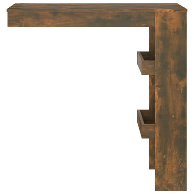 Baaripöytä seinälle savutammi 102x45x103,5 cm tekninen puu