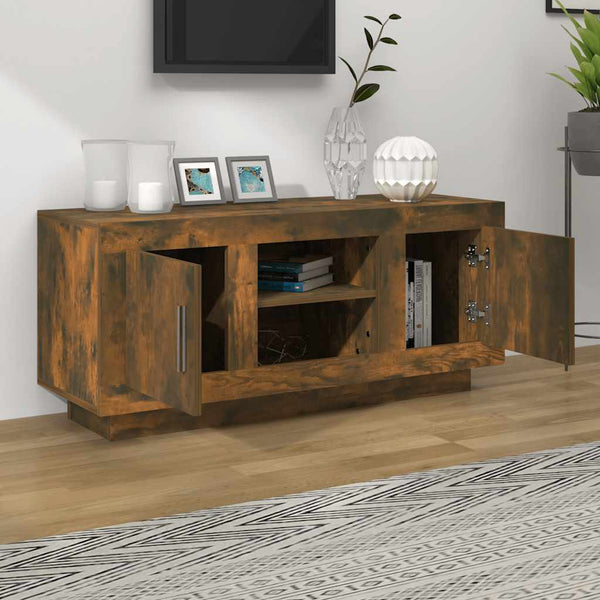 TV-taso savutammi 102x35x45 cm tekninen puu