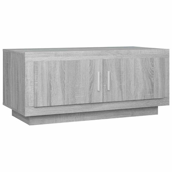 Sohvapöytä harmaa Sonoma 102x50x45 cm tekninen puu