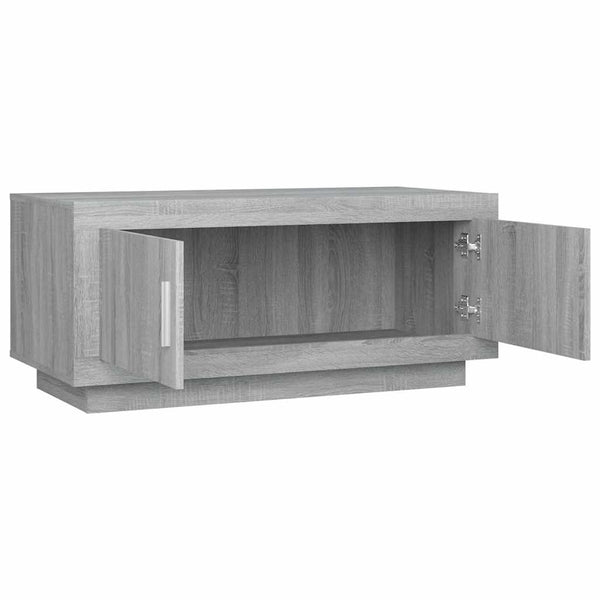 Sohvapöytä harmaa Sonoma 102x50x45 cm tekninen puu