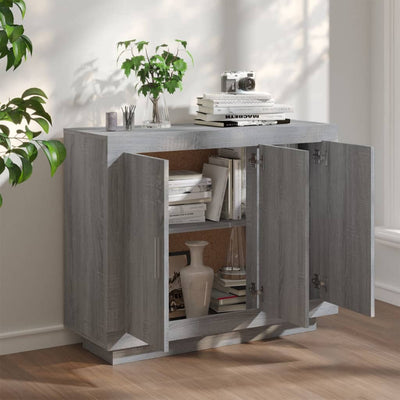 Senkki harmaa Sonoma 92x35x75 cm tekninen puu