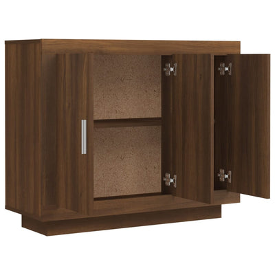 Senkki ruskea tammi 92x35x75 cm tekninen puu