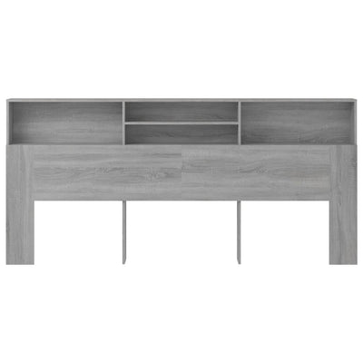 Sängynpääty säilytystilalla harmaa Sonoma 220x19x103,5 cm