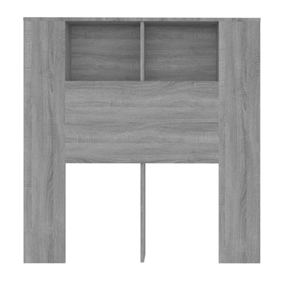 Sängynpääty säilytystilalla harmaa Sonoma 100x18,5x104,5 cm