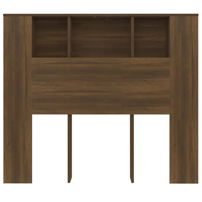 Ruskea tammi sängynpääty säilytystilalla Cochintu 120x18,5x102,5cm