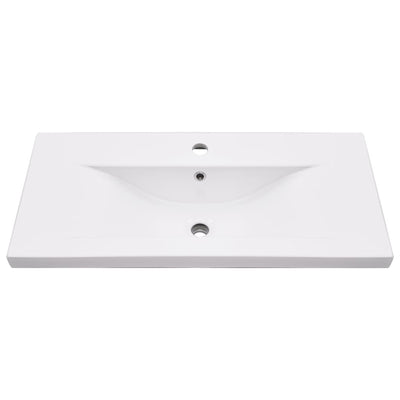 Musta kylpyhuoneen pesualtaan runko pesualtaalla Sevastrian (rauta)