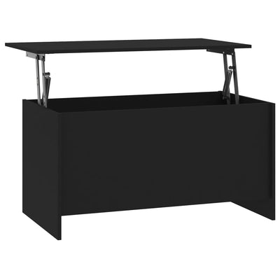 Sohvapöytä musta 102x55,5x52,5 cm tekninen puu