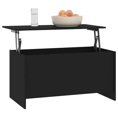 Sohvapöytä musta 102x55,5x52,5 cm tekninen puu