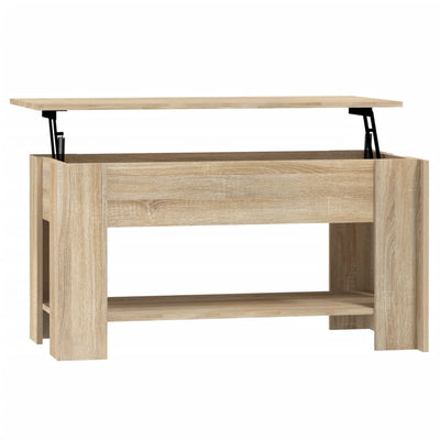 Sohvapöytä Sonoma-tammi 101x49x52 cm tekninen puu