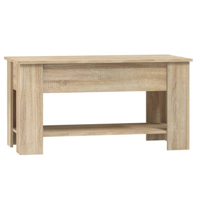 Sohvapöytä Sonoma-tammi 101x49x52 cm tekninen puu