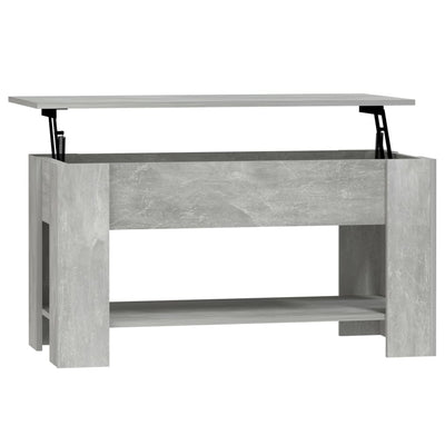 Sohvapöytä betoninharmaa 101x49x52 cm tekninen puu