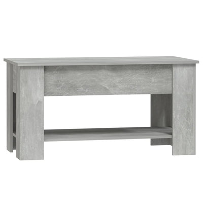 Sohvapöytä betoninharmaa 101x49x52 cm tekninen puu