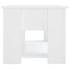 Valkoinen sohvapöytä Metilina 79x49x41cm (puinen)