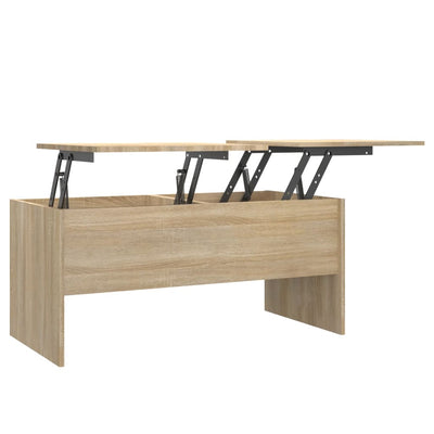 Sohvapöytä Sonoma-tammi 102x50,5x46,5 cm tekninen puu